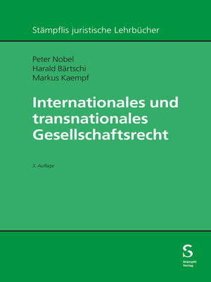 cover image of Internationales und transnationales Gesellschaftsrecht